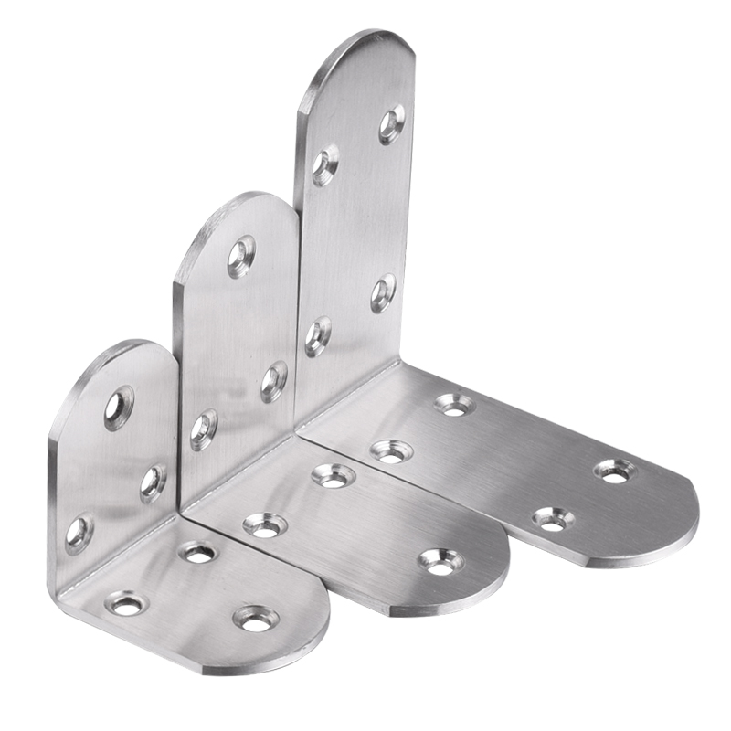 加厚不锈钢角码角铁90度直角角角三角铁层板五金层板拖