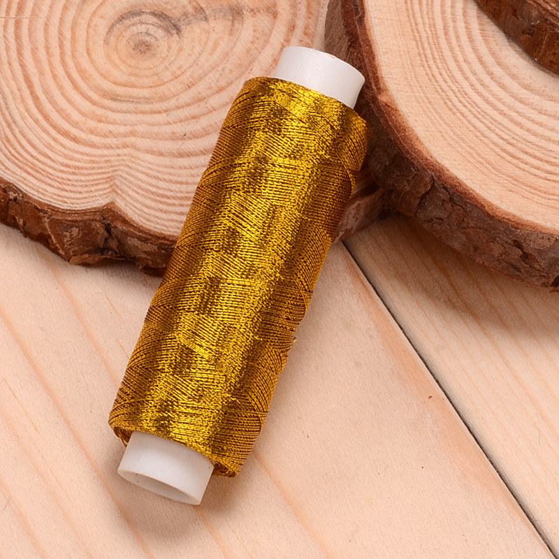 手工银线diy拼布家用缝纫机缝纫绣花线金银线金属线