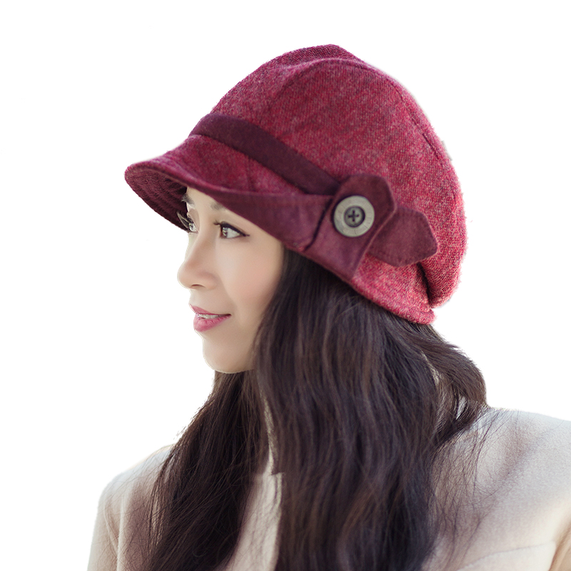 帽子女春秋韩版潮英伦百搭女士中老年妈妈奶奶时髦洋气堆堆帽盆帽