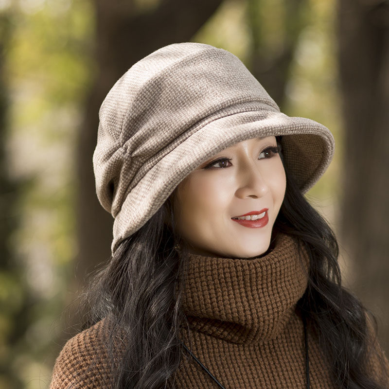 帽子子女春秋时尚百搭圆脸适合渔夫春夏季女士帽子