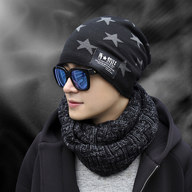 帽子男士秋冬潮流时尚青年保暖护耳加厚帽子