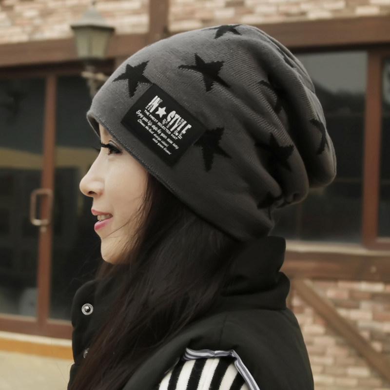 帽子女冬潮百搭韩版女士时尚潮秋冬季新款韩国保暖冬天针织毛线帽