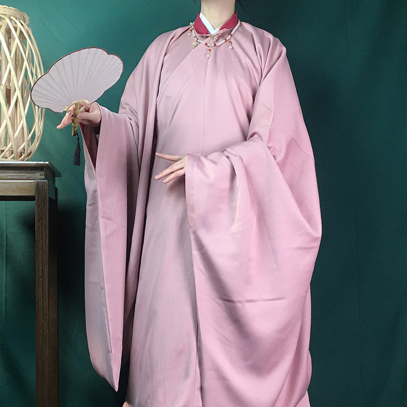 长衫大袖汉服传统秋冬春秋斜襟立领现货明制汉服