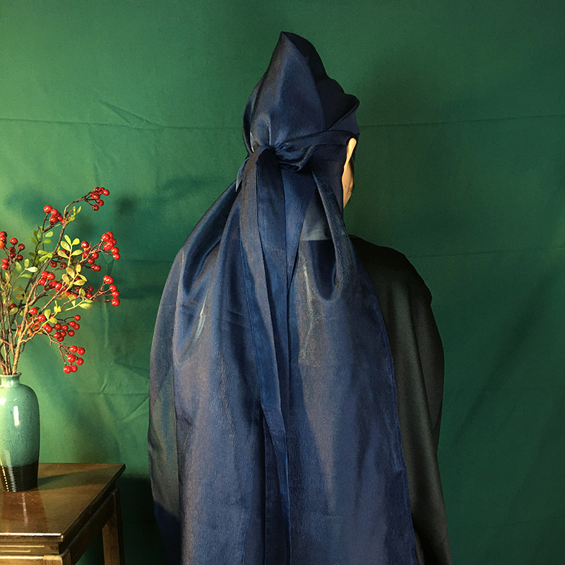 立领道袍深衣明制首服搭配配饰现货汉服幅巾汉服