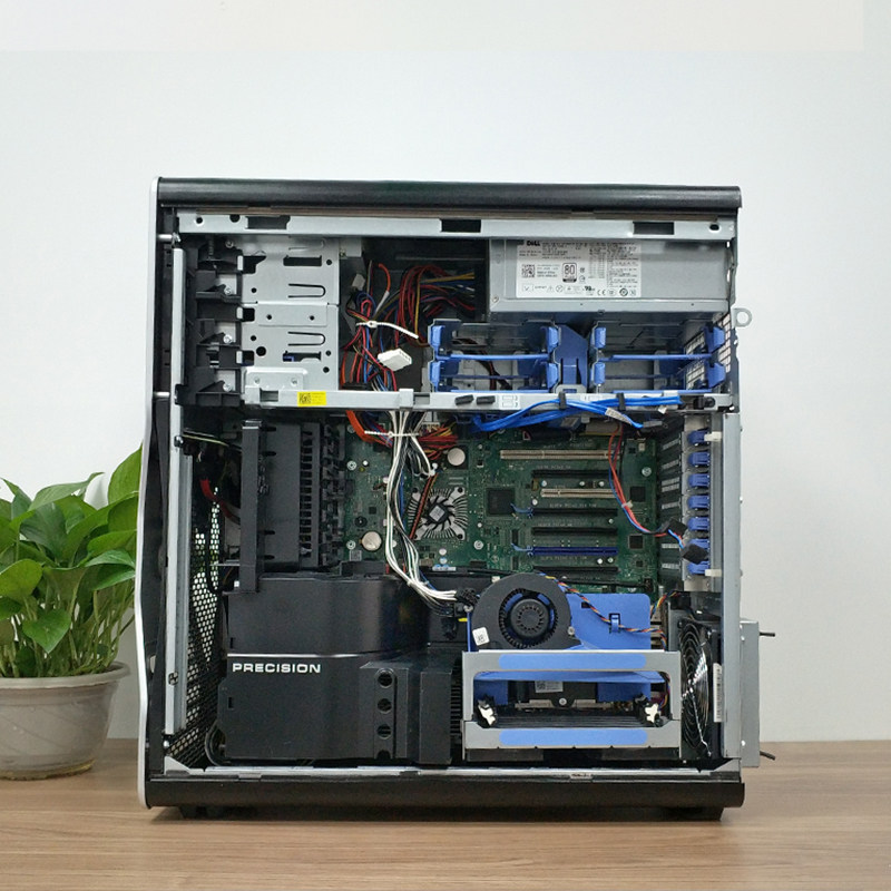 dell/戴尔t7500工作站主机至强双路12核24线程图形渲染比肩z800