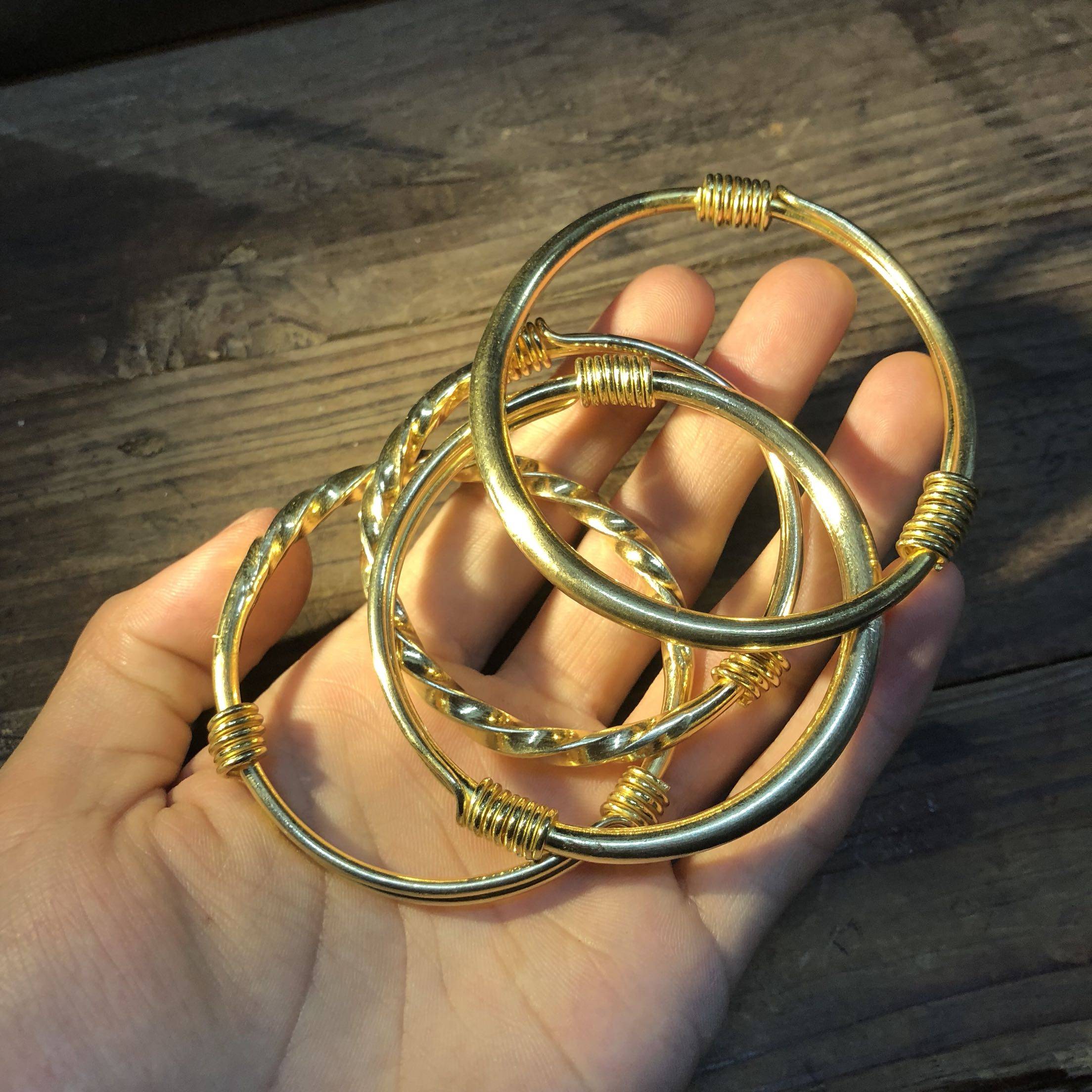 棺材手镯文化黄铜打造手镯