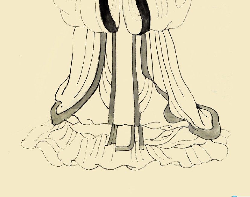 儒家传统国学孟子画像卷轴中堂搭配对联丝绸国画