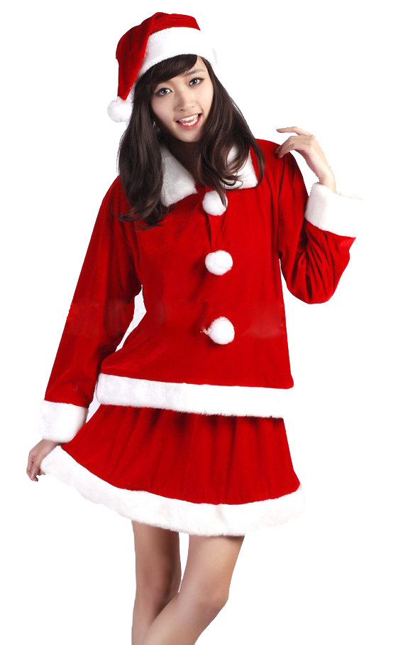 圣诞女孩服装新品高档圣诞节装扮性感圣诞装饰品