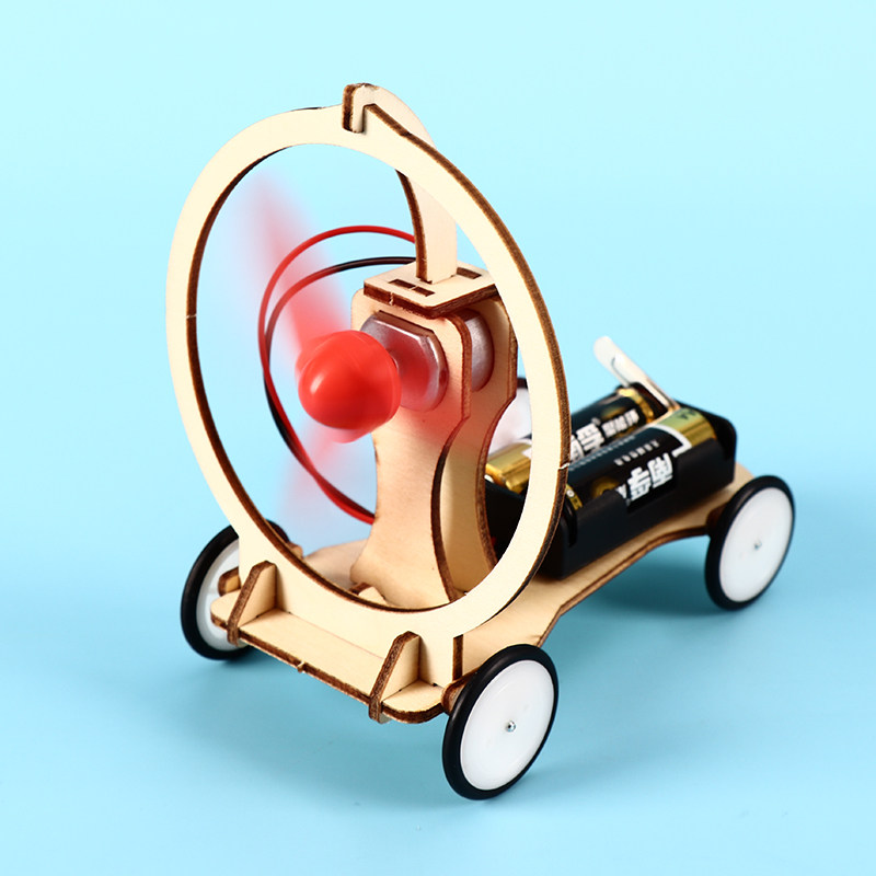 风力小车diy手工科技制作电动赛车益智拼装科学实验