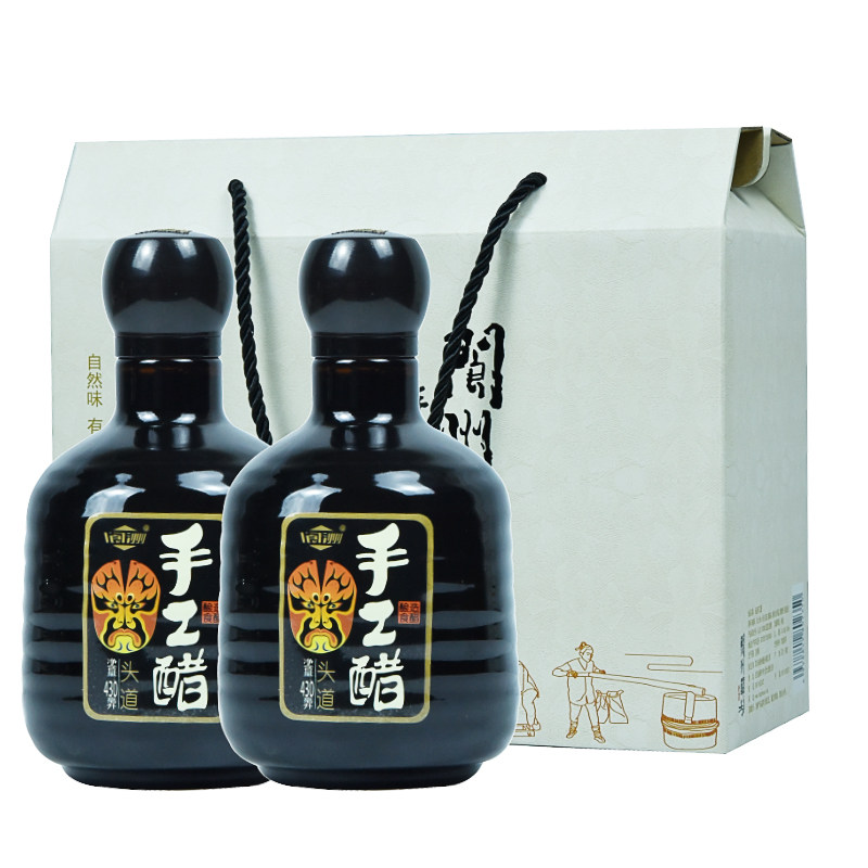 包邮阆州醋手工430ml礼盒张飞脸谱阆中古城特产醋制品