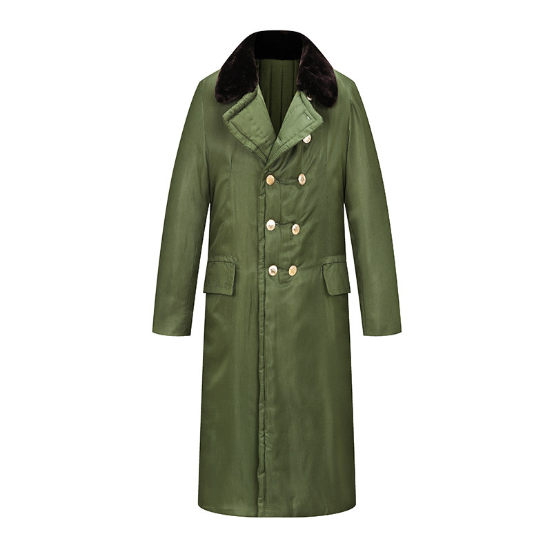 东北保暖长款保安军大衣男冬季加厚军装防寒女棉服劳保棉袄棉大衣