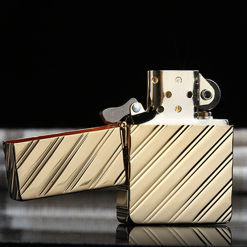 24k纯金打火机zippo正版限量绝版外壳男士芝宝zippo