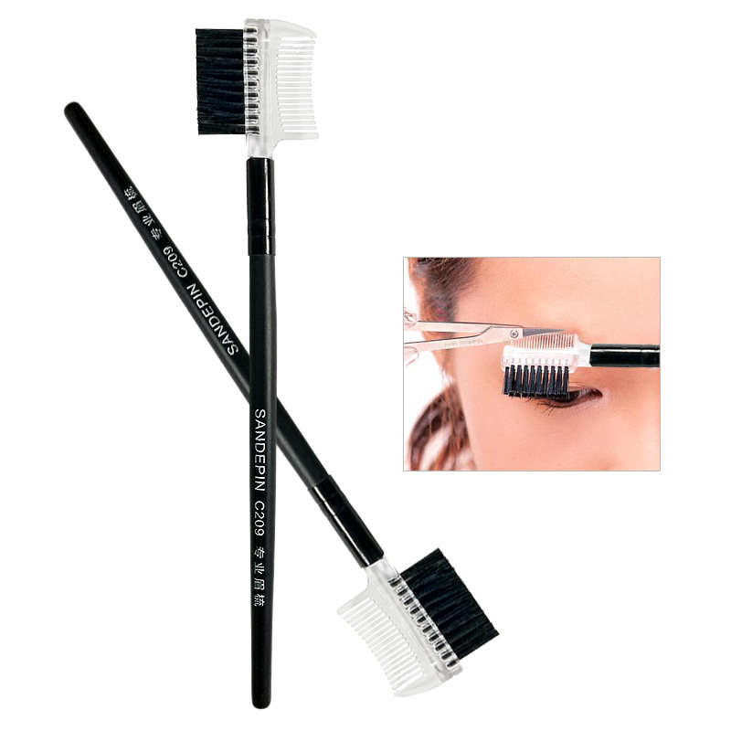 眉刷斜角眉刷化妆刷眉粉刷眉笔刷修眉刷工具初学者画眉刷眉梳套装