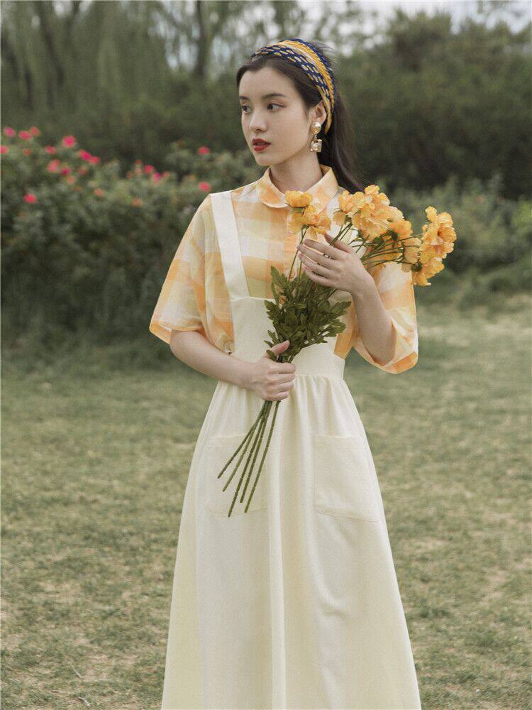 法式复古少女穿搭甜美淑女套装裙子仙女女超时尚套装