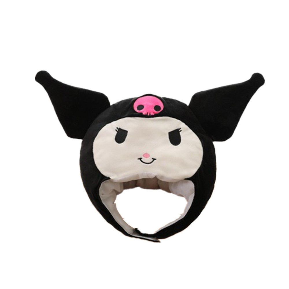 ins少女毛绒可爱卡通小恶魔库洛米头套帽子表演帽子