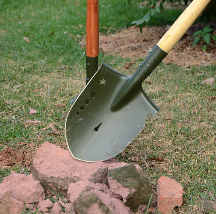 工兵锰钢铁锹战备锹军中国户外兵工铲子多功能工兵铲