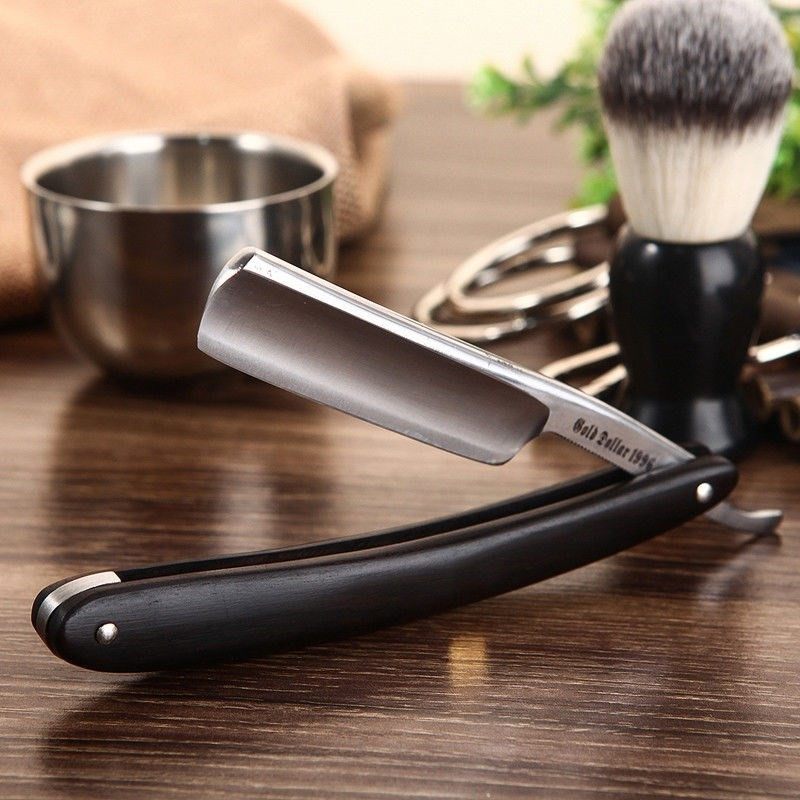 木柄剃刀复古手动老式刮脸修面剃头剃须刀红酸枝剃须刀