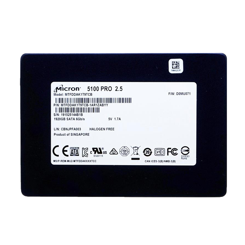 镁光5300pro 固态硬盘5200max sata笔记本台式 480g 960g 5100pro