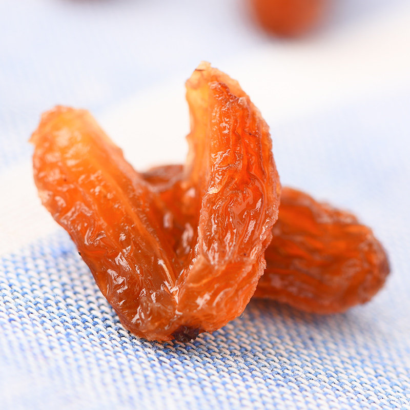 【憨豆熊 玫瑰红葡萄干250g】新疆特产玫瑰果干果脯蜜饯零食