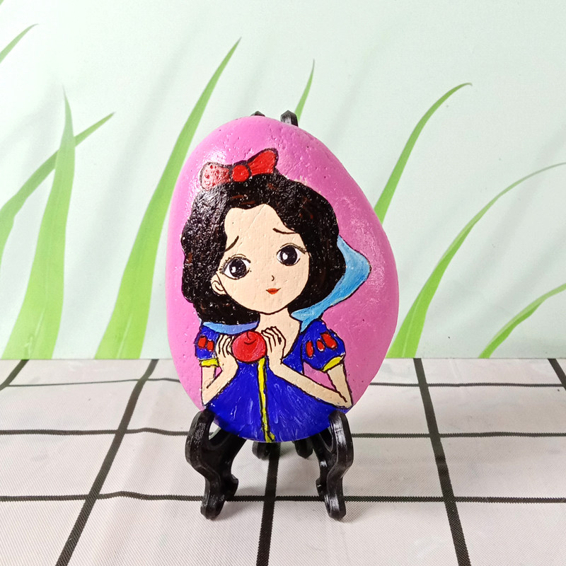 小王子卡通人生日公主成品画成石头人物卡通创意其他特色工艺品