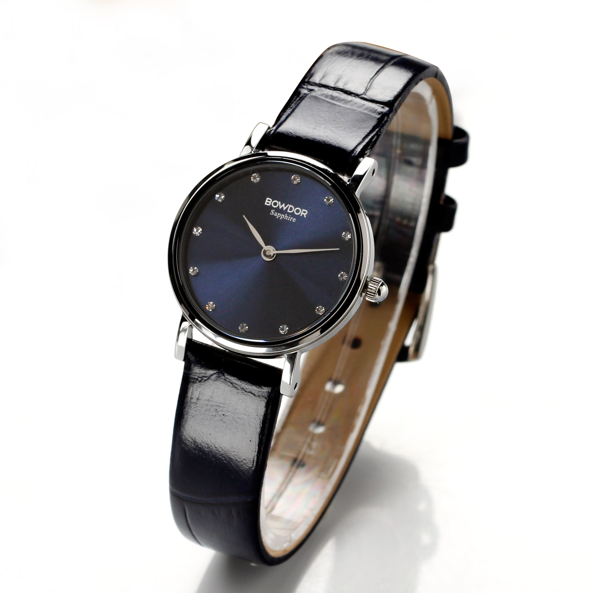 手表宝舵女小表盘防水皮带石英表时尚简约超薄女士国产腕表