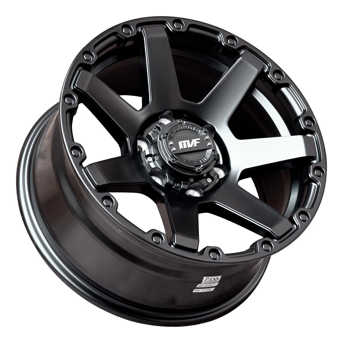 mvf2805吉姆尼专用越野负值改装轮毂15寸雅黑辐条轮毂