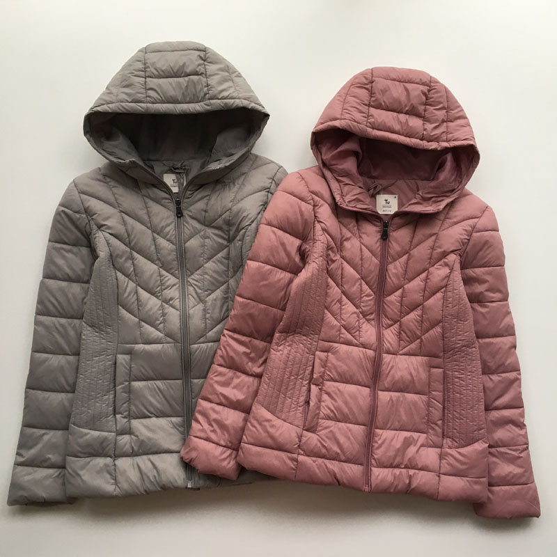 大码女装看过来 外贸出口原单 秋冬超轻羽绒棉棉衣 休闲显瘦百搭