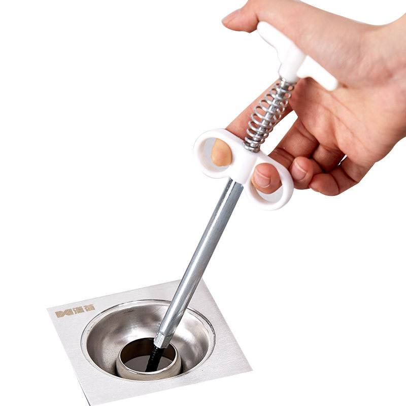 下水道疏通神器管道马桶厕所堵塞万能钢丝簧神管道疏通器