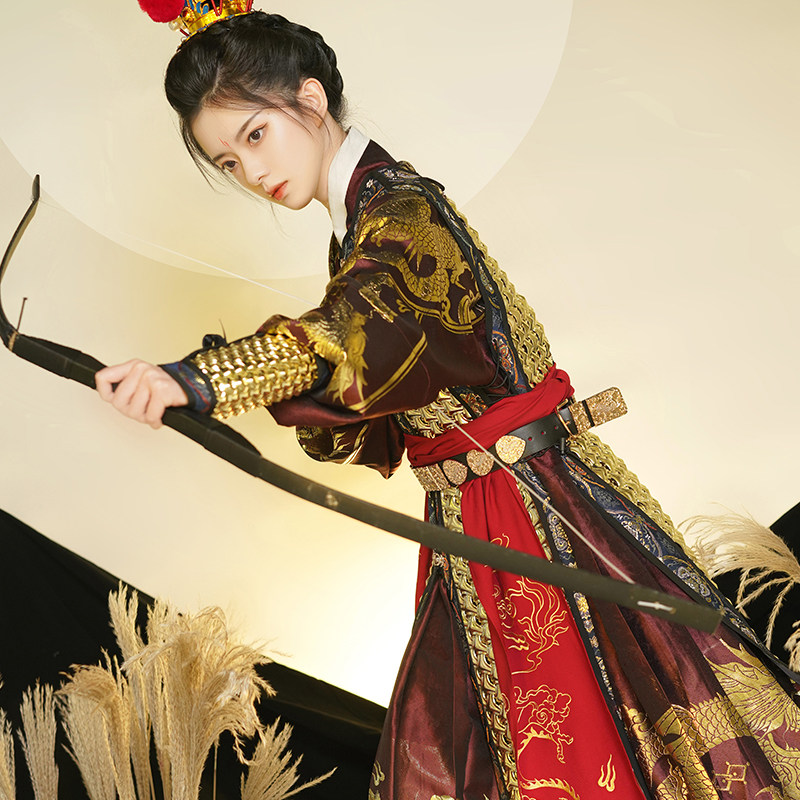 甲护甲甲盔甲真人护腕直身流烟明制文甲山文汉服