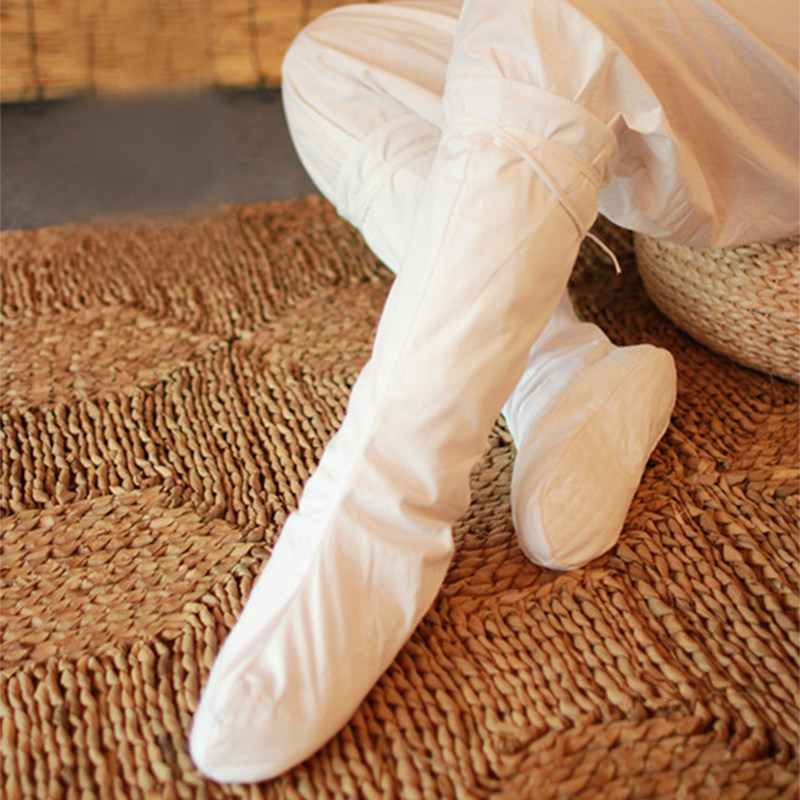 【流烟昔泠-云袜】日常原创汉服服饰配饰纯棉袜子白色云袜非古装