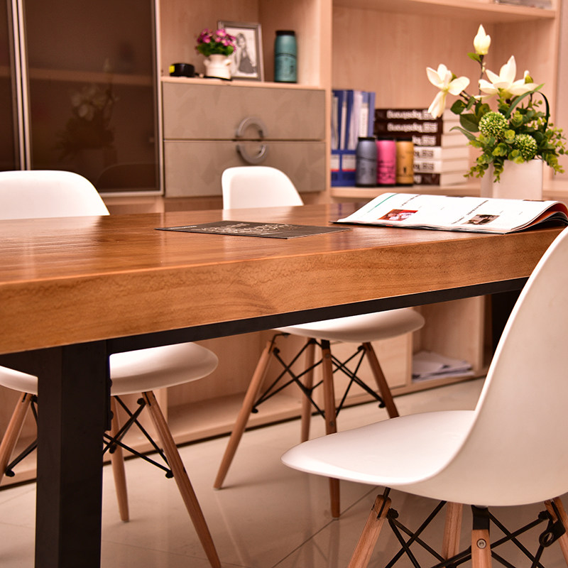 简约现代实木学习桌书桌办公桌会议桌写字桌长条卧室桌台式电脑桌