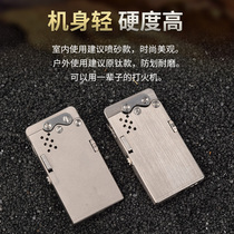 (copper-chemical) complete TC4 titanium alloy Nassau four-generation one-key ejection ignition retro windproof mens gift