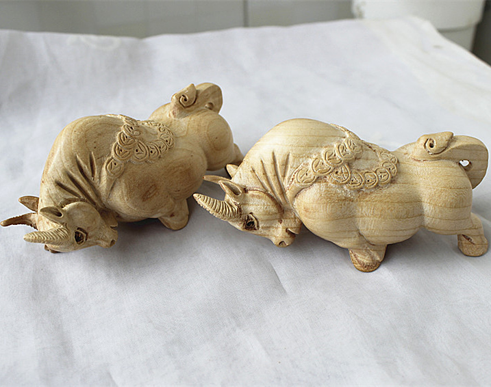 2020属鼠双牛保岁手链钥匙扣鼠年本命年吉祥物青牛衔芝吉牛增运