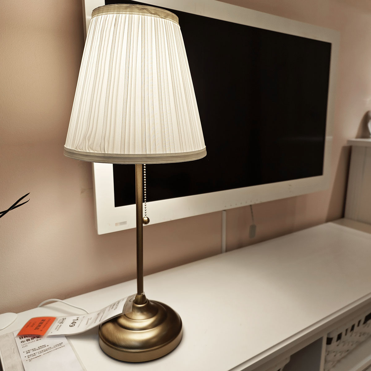 宜家拉绳氛围装饰高级轻奢头灯代购床头台灯装饰台灯