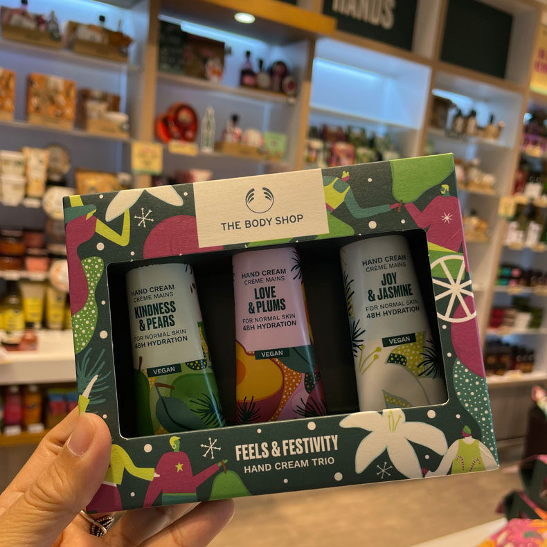 英国thebodyshop护手玫瑰果香滋润保湿辣木护手霜