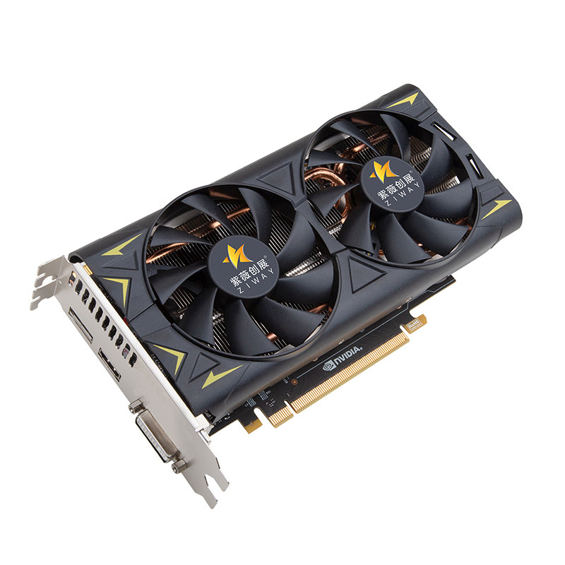 显卡华南紫薇创展gtx7604g台式电脑组装装机吃鸡显卡