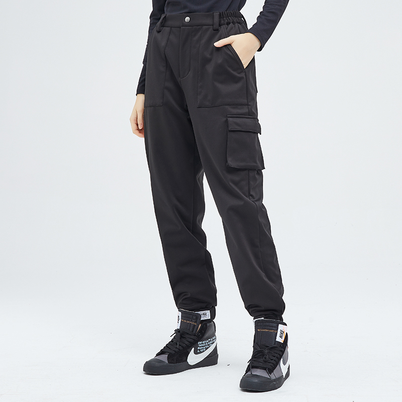 纳趣进藏冲锋裤女防风加厚工装卫裤秋冬加绒保暖滑雪裤男户外登山