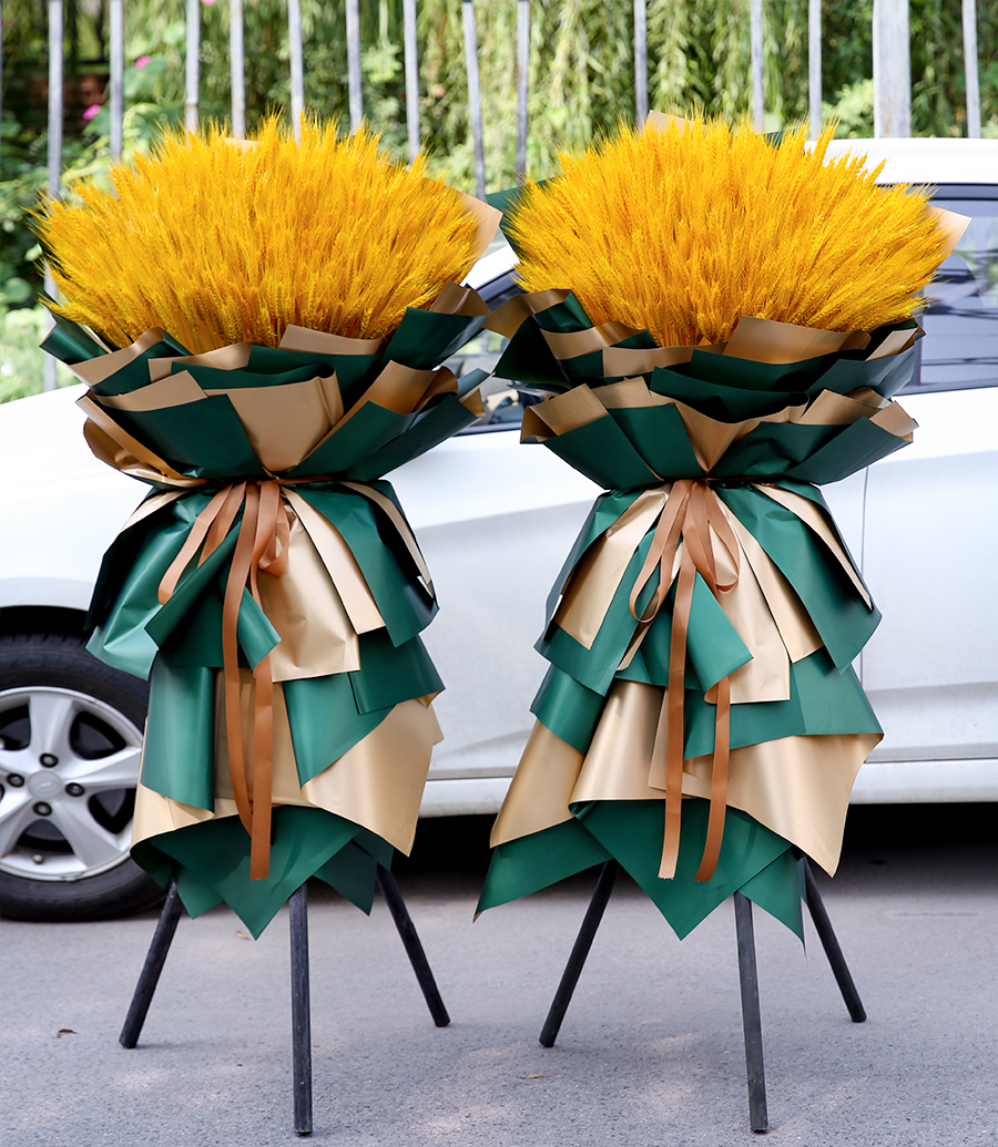 大麦麦穗开业花篮鲜花同城速递北京庆典开张商务用花