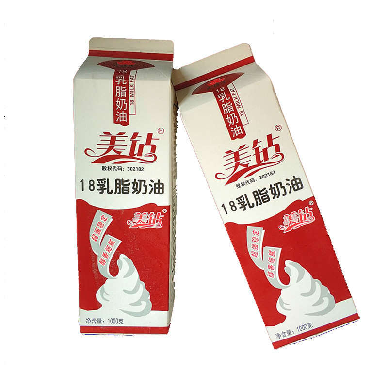 美钻含乳植脂奶油植物蛋糕1l鲜奶油