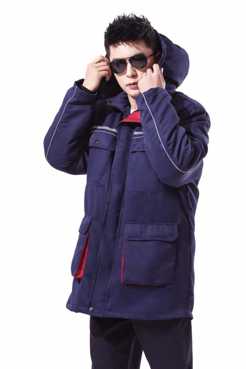 冬季工作服棉衣外套棉袄大码宽松加厚劳保工程棉衣