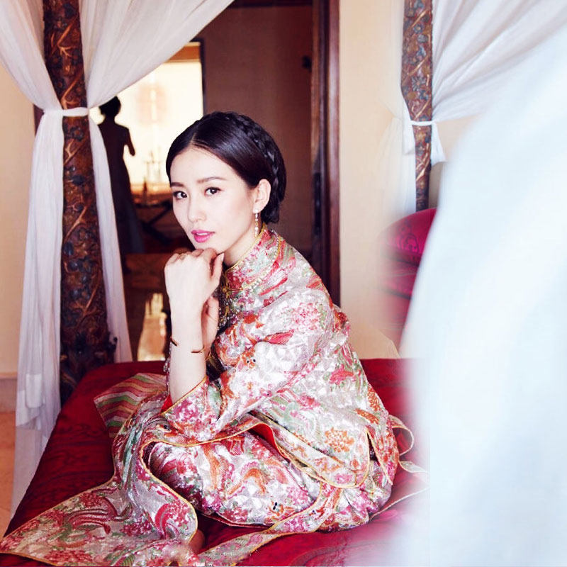 刘诗诗同款秀禾服2019新款龙凤褂新娘婚纱礼服结婚中式敬酒服嫁衣