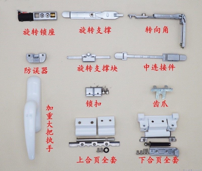 开上断桥vaidu铝内开窗改内开内配件五金金平门
