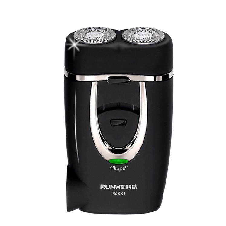 朗威浮动双刀头电动剃须刀充电式男士便携式刮胡刀剃胡须刀