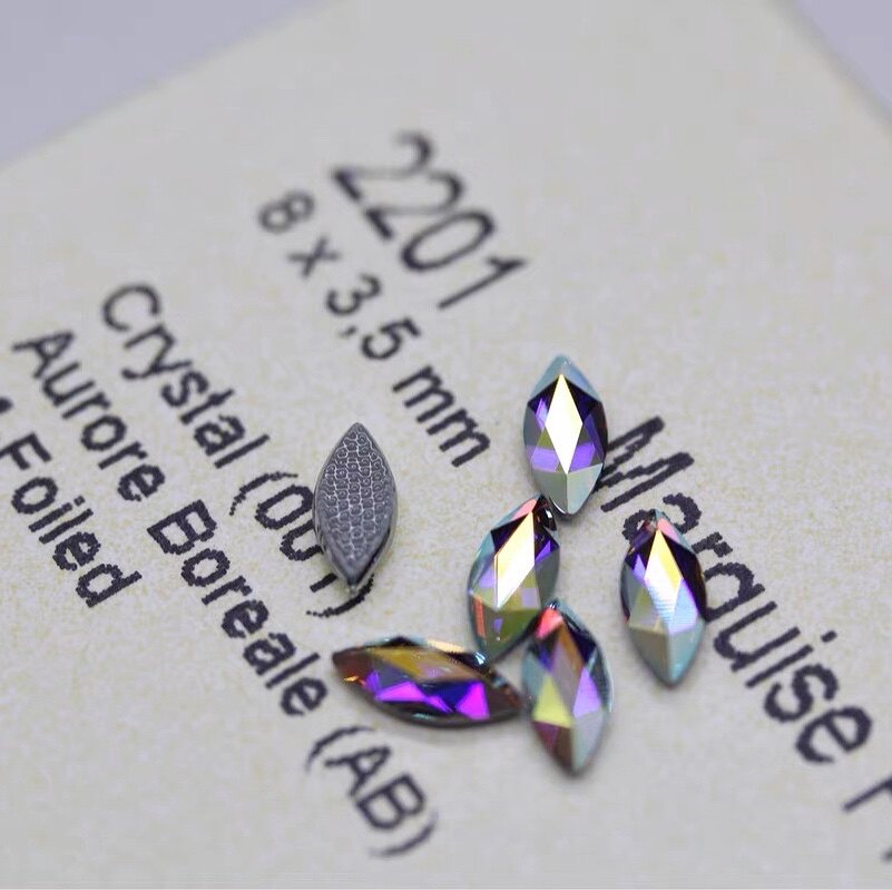 新品奥地利施华洛世奇swarovski2200马眼异形超闪不掉美甲烫钻美甲