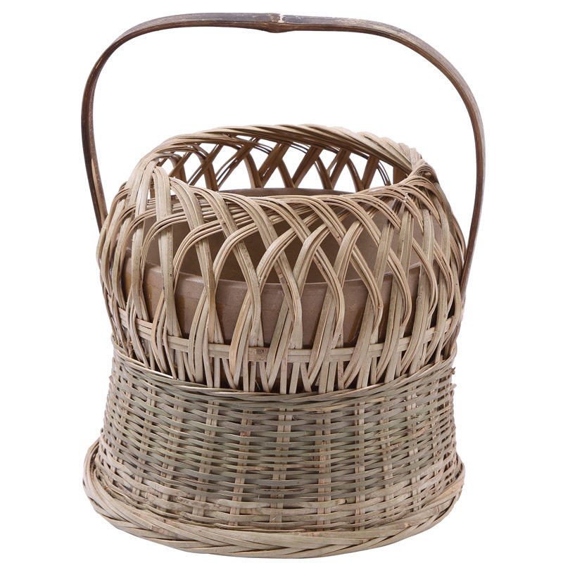 民间手工艺品烘笼竹编烤火笼竹木炭笼烤火笼取暖火笼取暖器烤火盆