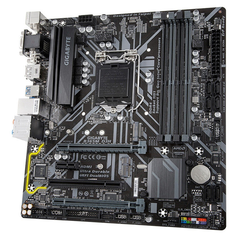 技嘉gigabyteb365md3htf电脑主板支持英特尔9代主板