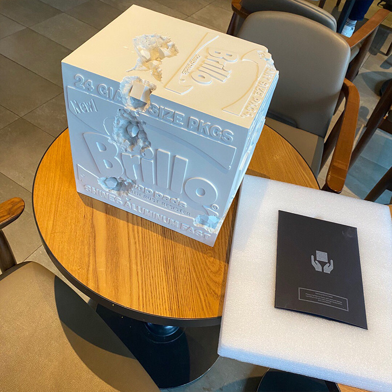 xfly潮流摆件brilloboxdanielarsham侵蚀布里洛盒装饰雕塑装饰摆件