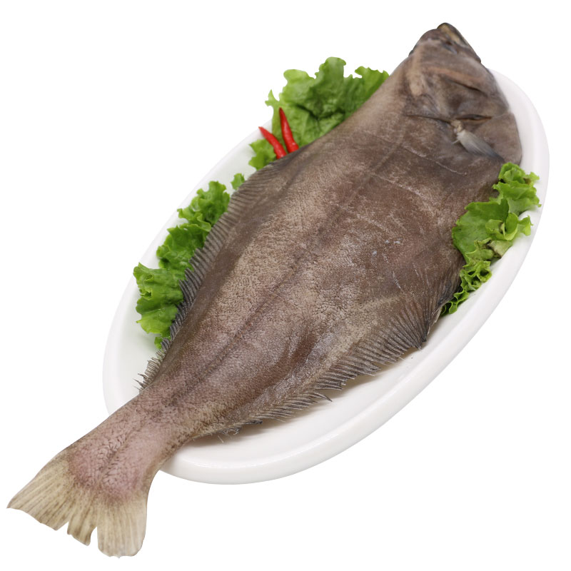 进口格陵兰整条鲽鱼0.5-0.75kg/条比目鱼鸦片鱼海鲜水产年货