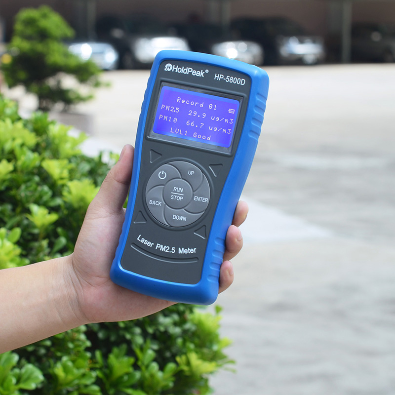 5检测仪 手持家用空气质量 监测试仪 粉尘 雾霾测量 环境测量 - hold