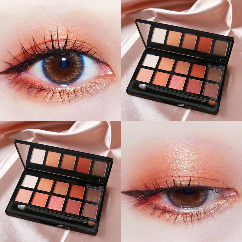 卡姿兰眼影ins超火闪粉珠光防水大地平价学生眼影